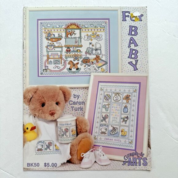FOR BABY Cross Stitch Patterns Leaflet BK 50 Counted Cross Stitch Graph-It-Arts - Picture 1 of 5